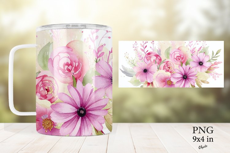 Pastel Watercolor Flower Png Image 15