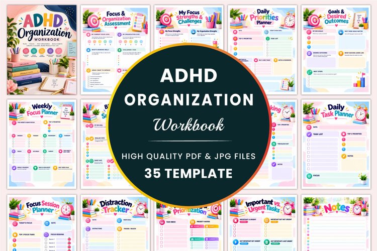 ADHD Organization Workbook kdp interiors example image 1
