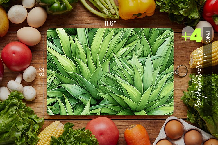 Aloevera Cutting Board Design - 04 Variations