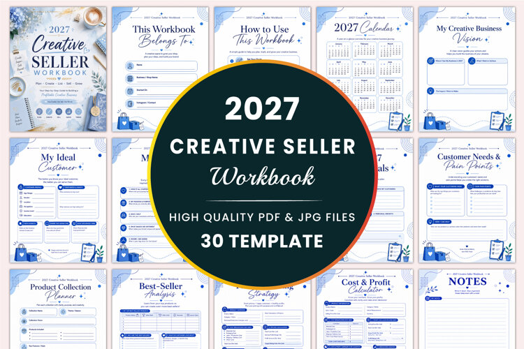 2027 Creative Seller Workbook Kdp interiors example image 1