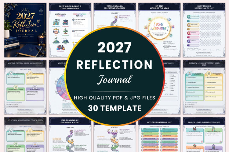 2027 Reflection Journal Kdp interiors example image 1