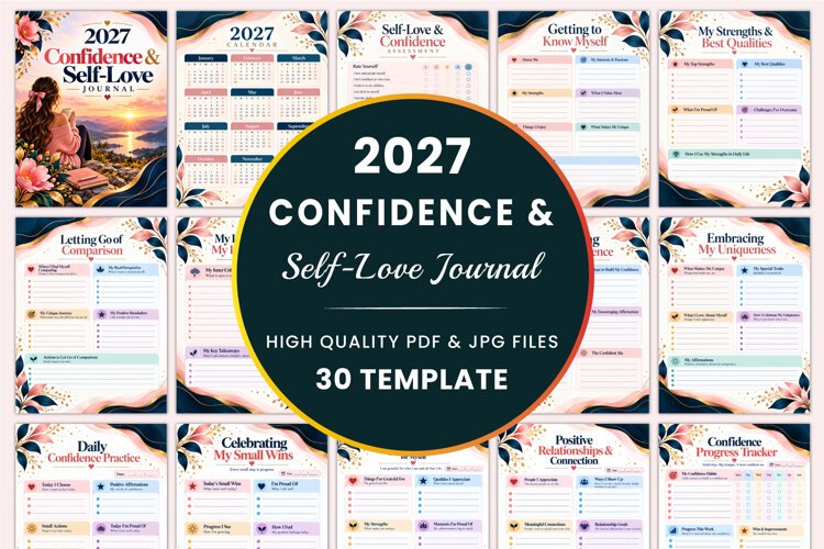 2027 Confidence & Self-Love Journal example image 1