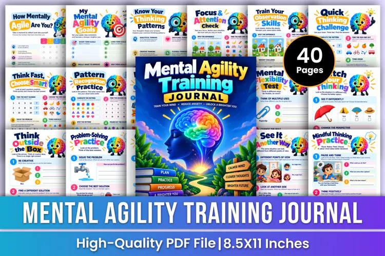 Mental Agility Training Journal | Focus, Memory, Logic