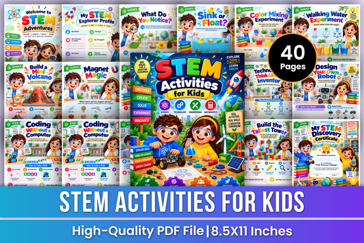 STEM Activities for Kids | Science Experiments, Engineering example image 1
