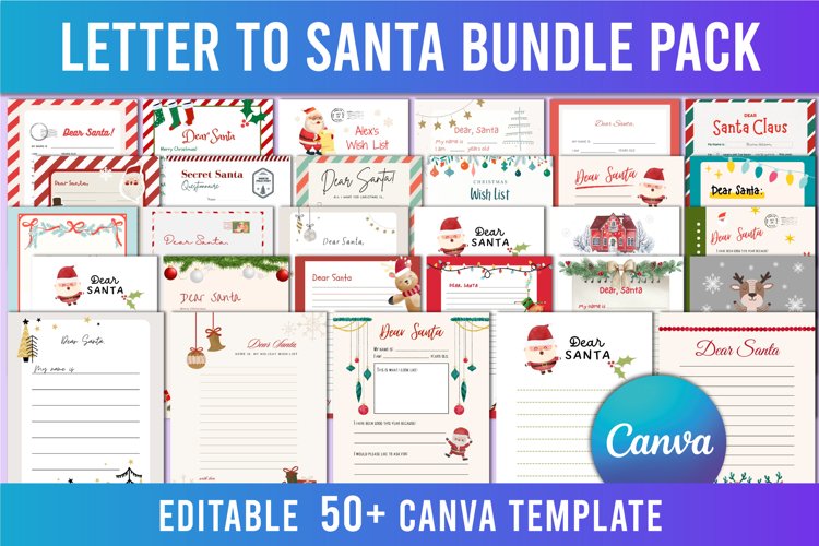 Letter To Santa Bundle Pack For Canva example image 1