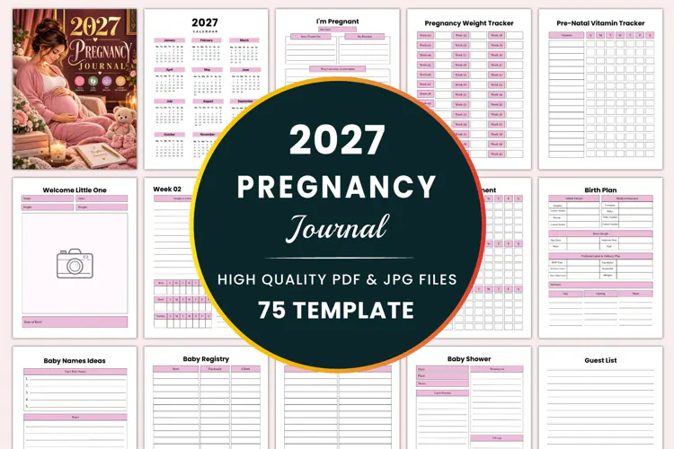 2027 Pregnancy Journal Kdp interiors