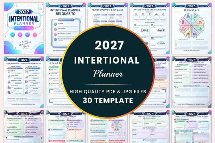 2027 Intentional Planner Kdp interiors example image 1