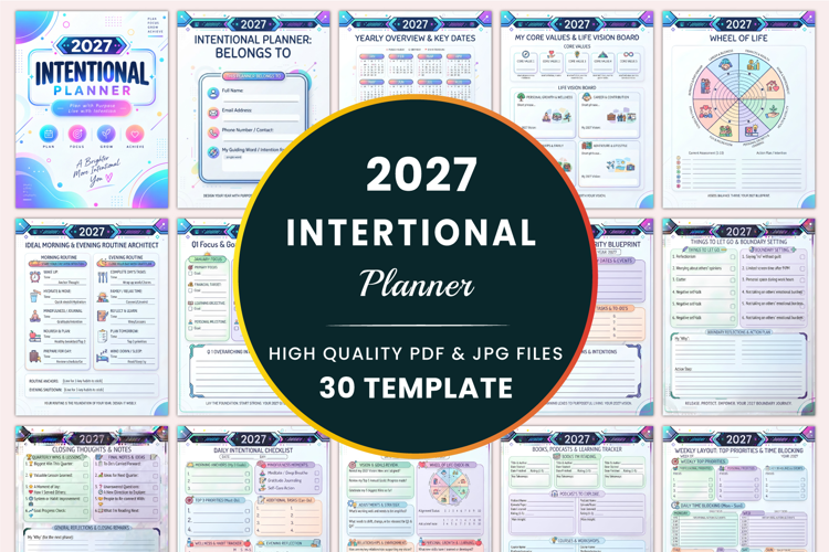 2027 Intentional Planner Kdp interiors