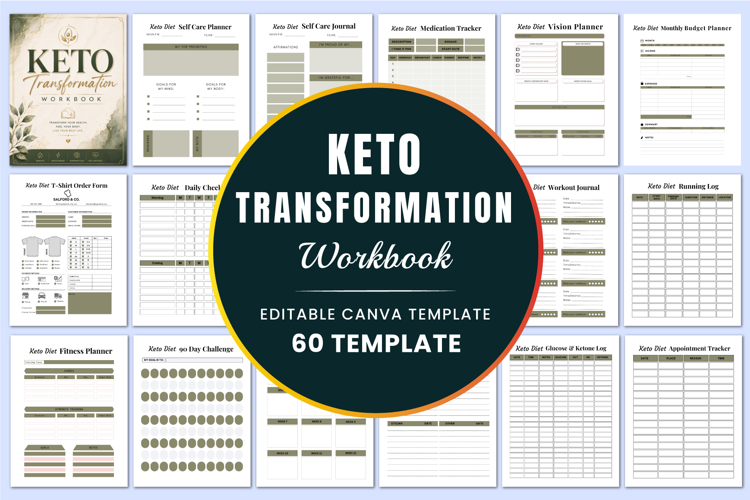 Keto Transformation Workbook Kdp interiors