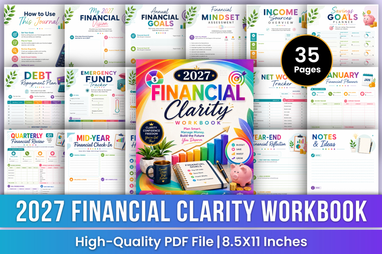 2027 Financial Clarity Workbook | Money Management Planner