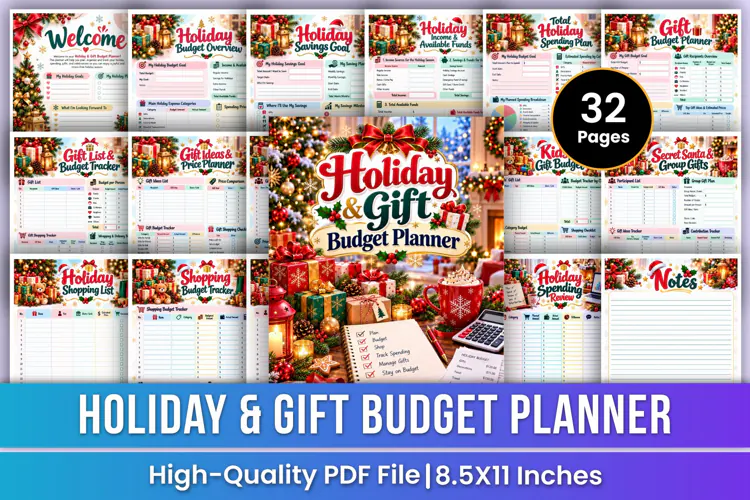 Holiday & Gift Budget Planner | Holiday Spending, Gift Plan