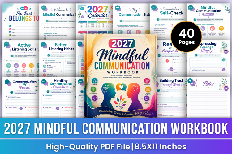 2027 Mindful Communication Workbook | Communication Skills