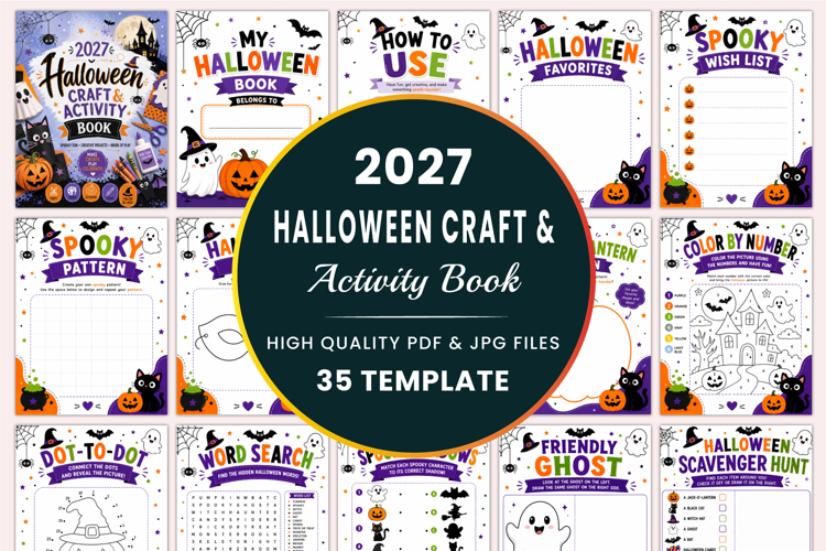 2027 Halloween Craft & Activity Book Kdp