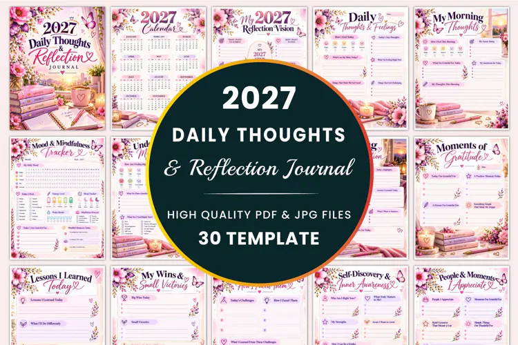 2027 Daily Thoughts & Reflection Journal