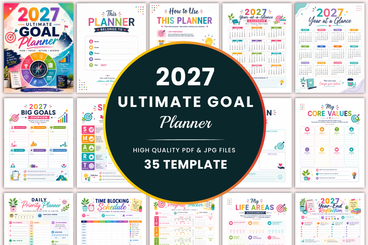 2027 Ultimate Goal Planner Kdp interiors