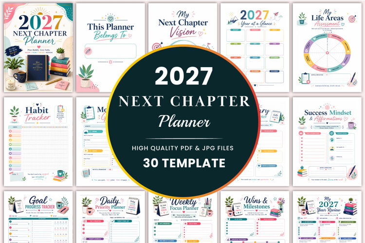 2027 Next Chapter Planner Kdp interiors example image 1