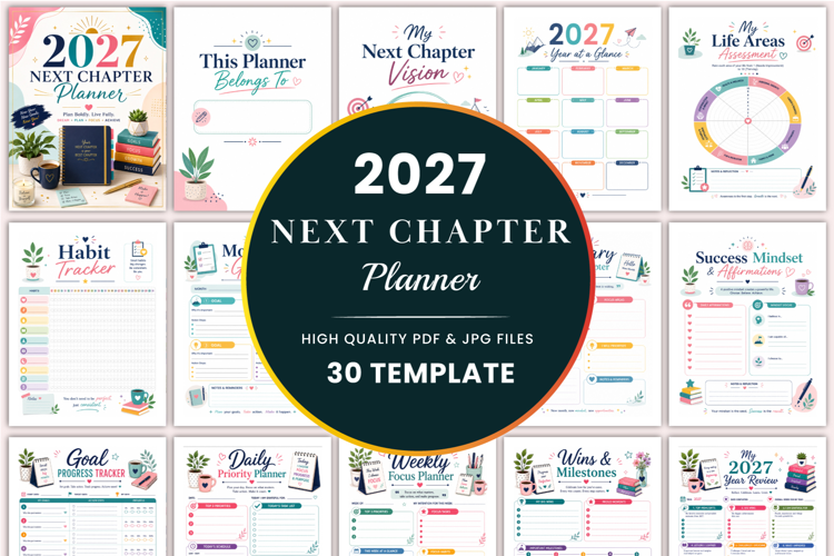 2027 Next Chapter Planner Kdp interiors