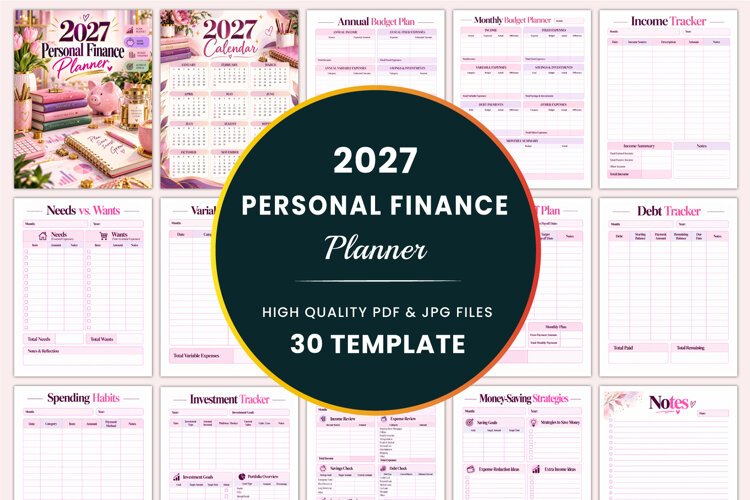 2027 Finance Planner kdp interiors example image 1