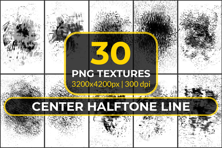30 PNG Center Halftone Line