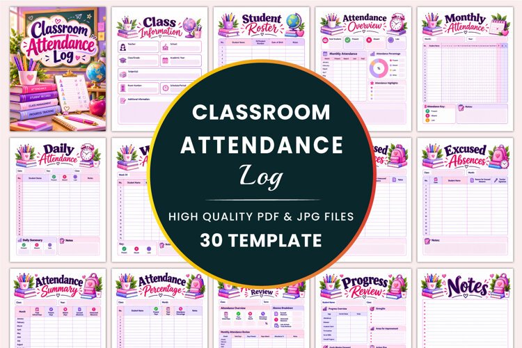 Classroom Attendance Log Kdp interiors example image 1
