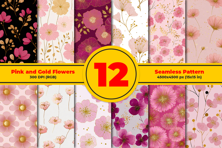 Pink Flowers Clipart Image 9