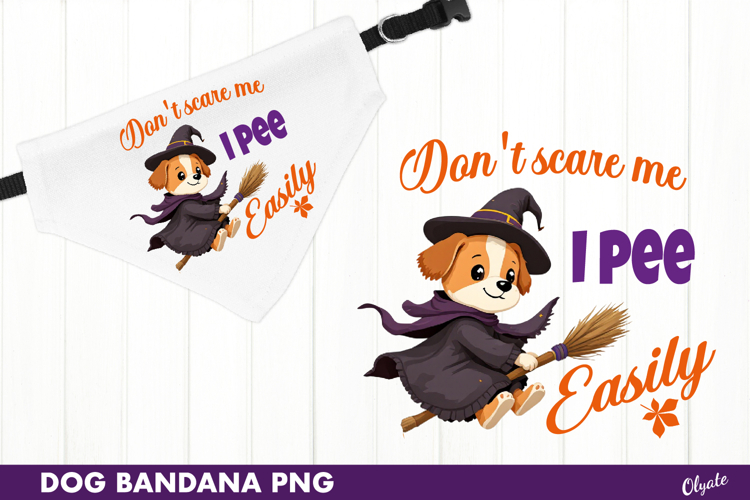 Bandana Dog Sublimation PNG. Halloween Dog Quote PNG