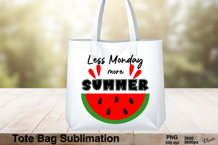 Tote Bag Summer Sublimation. Tote Bag Design