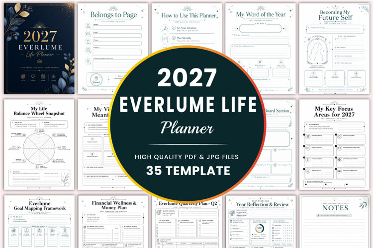 2027 Everlume Life Planner kdp interiors example image 1