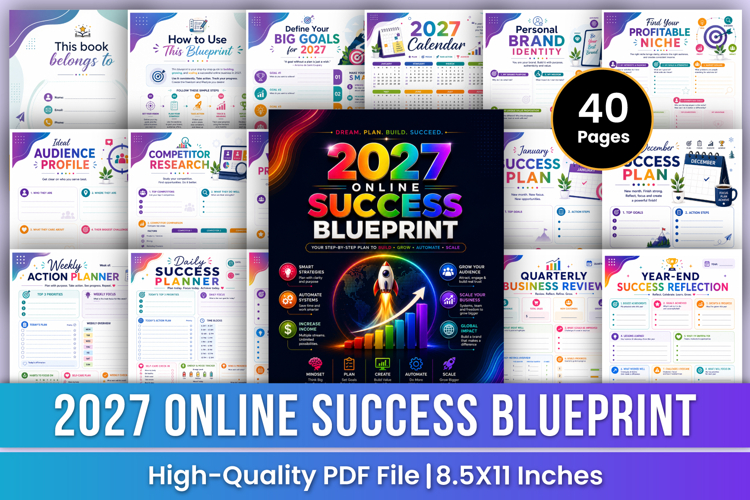 2027 Online Success Blueprint | Digital Business Planner