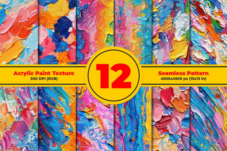 Acrylic Paint Texture Seamless Pattern