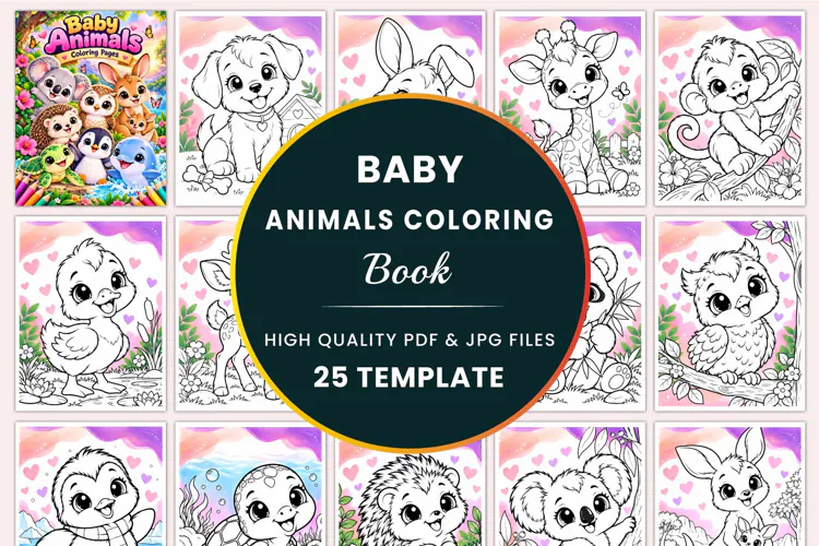 Baby Animals Coloring Pages