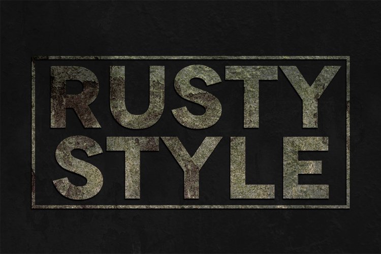 Rusty Text Effect for Adobe Photoshop example image 1