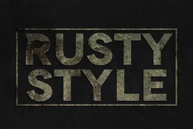 Rusty Text Effect for Adobe Photoshop