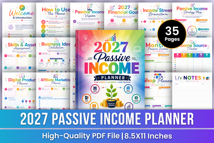 2027 Passive Income Planner | Money Growth Planner