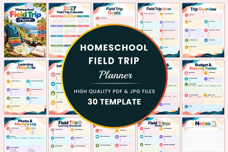Homeschool Field Trip Planner Kdp interiors
