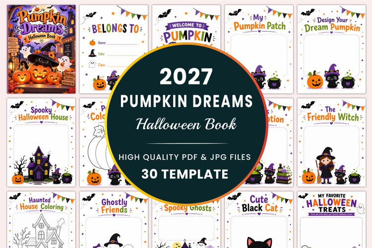 Pumpkin Dreams Halloween Book Kdp interiors example image 1