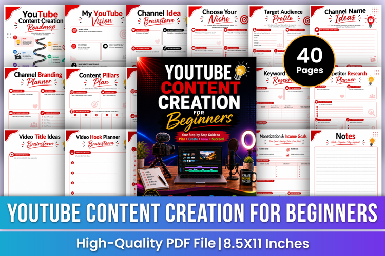 YouTube Content Creation for Beginners | YouTube Planner