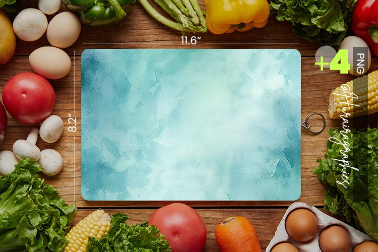 Blue Green Cutting Board Design - 04 Variations
