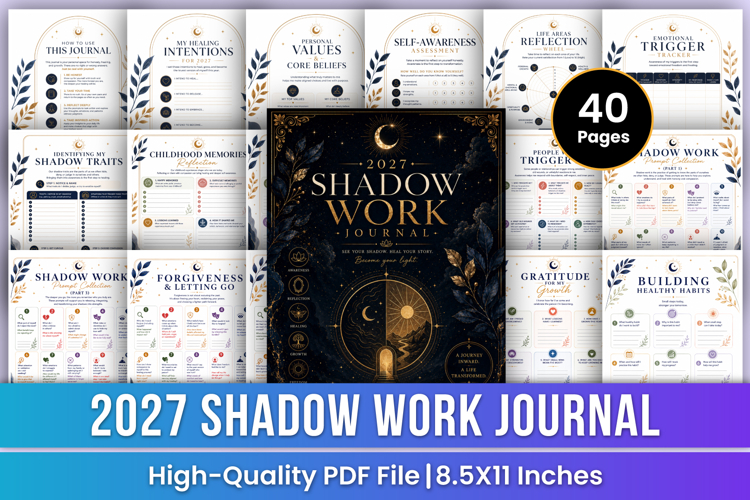 2027 Shadow Work Journal | Self-Healing & Inner Growth