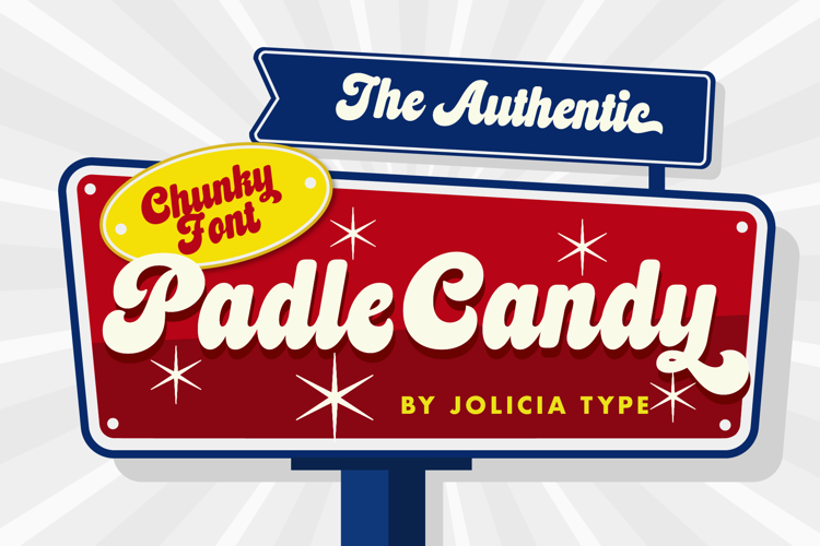 Padle Candy | Chunky Script