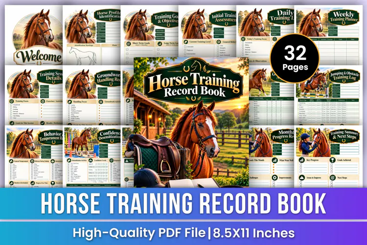 Horse Training Record Book | Training Logs, Riding Skills
