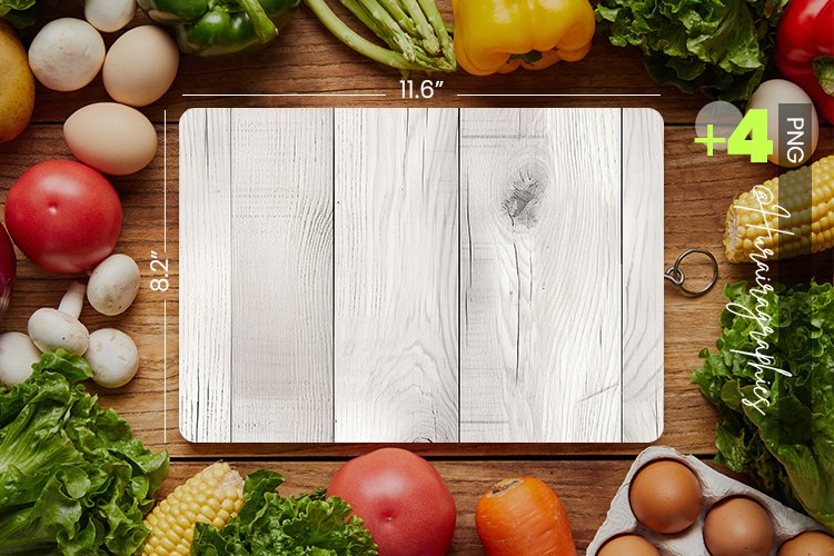 White Wood Cutting Board Design - 04 Variations