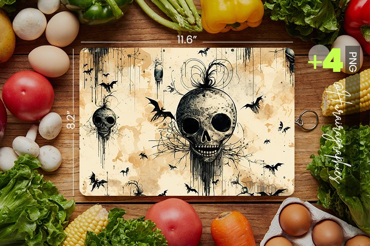 Gothic Damask Cutting Board Design - 04 Variation