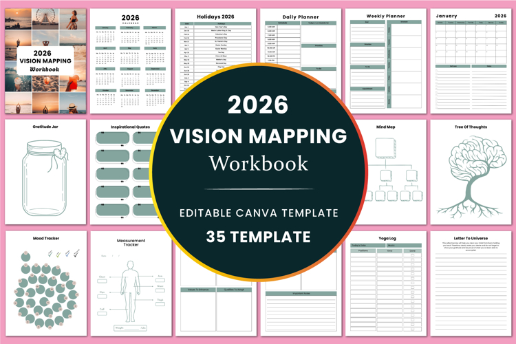 Canva Vision Board Template Image 24