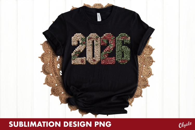2026 Sublimation, New Year Tshirt Sublimation