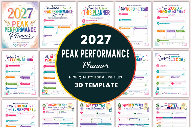 2027 Peak Performance Planner Kdp interiors