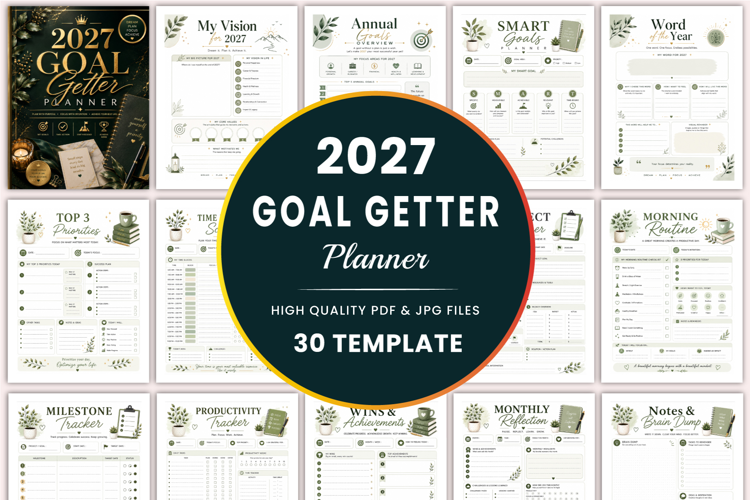 2027 Goal Getter Planner Kdp interiors