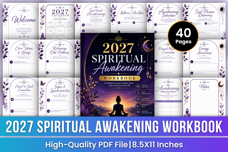 2027 Spiritual Awakening Workbook | Self-Discovery, Healing
