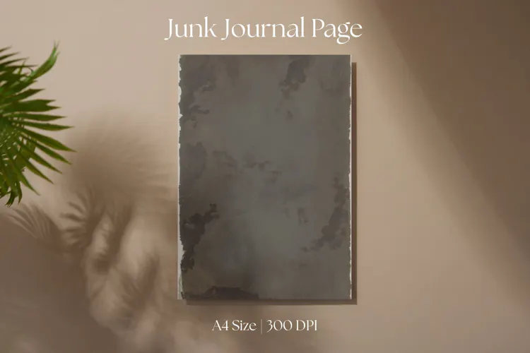 Vintage Texture Junk Journal Page