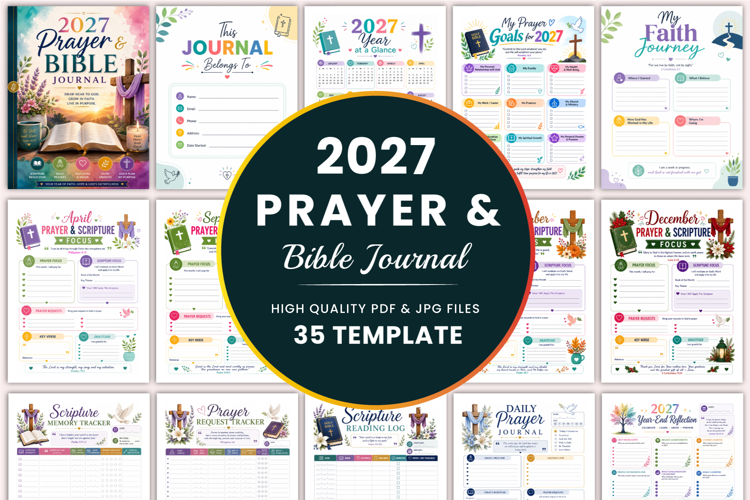 2027 Prayer & Bible Journal Templates
